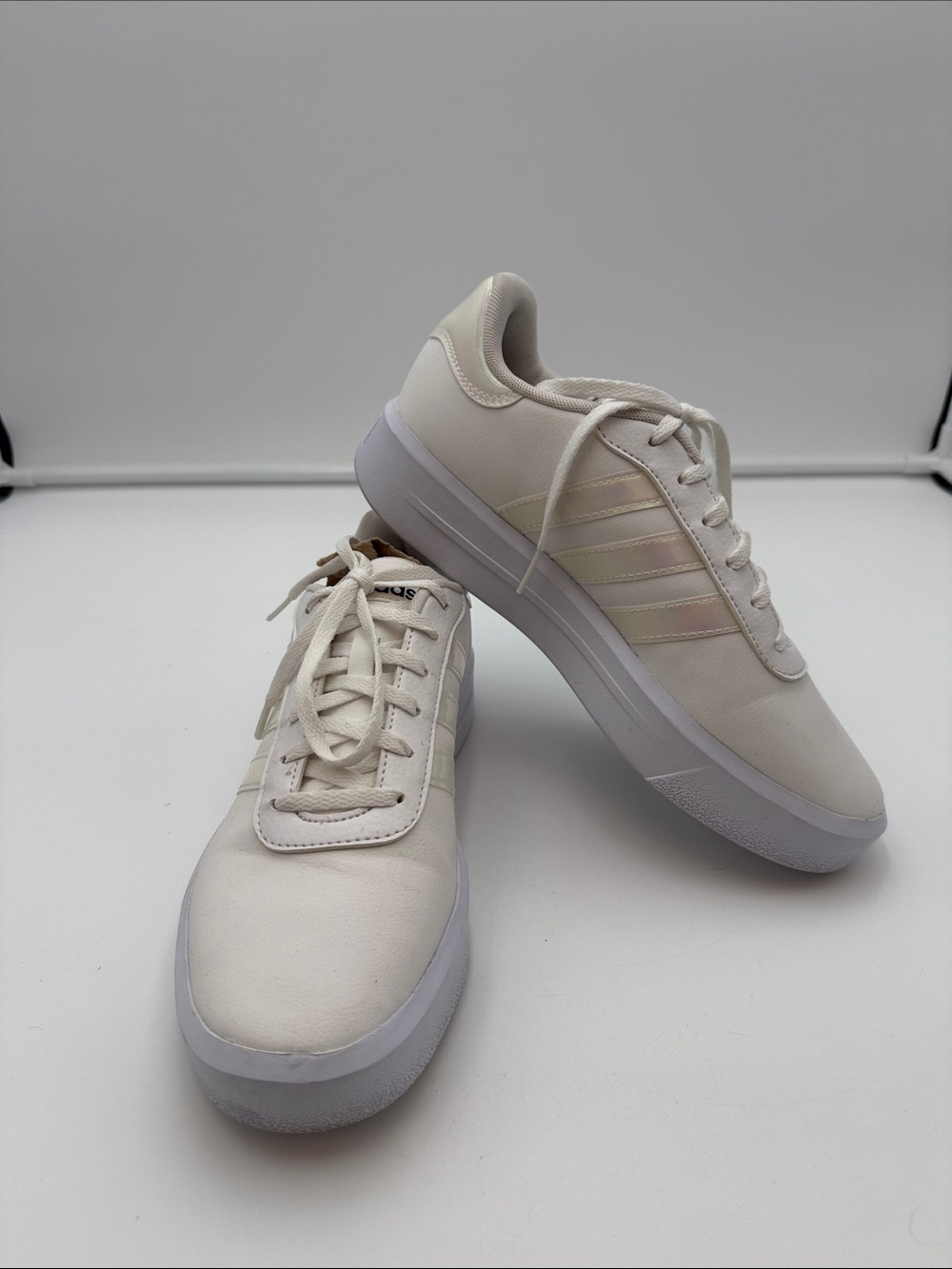 Adidas Court Platform Women White (US Size 8)